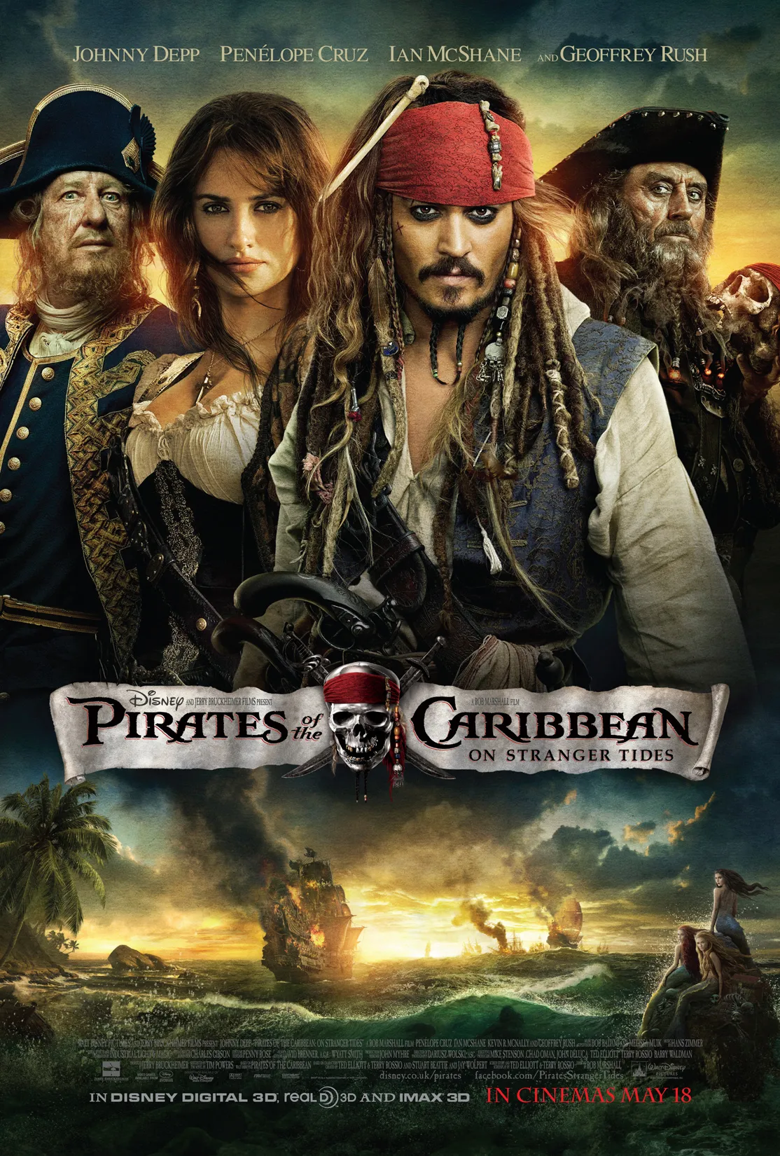 فیلم Pirates of the Caribbean: on Stranger Tides 2011